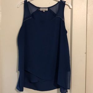 JENNIFER LOPEZ - Royal blue, high low tank top!